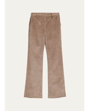 SPRWMN Corduroy Bootcut Pants - Natural