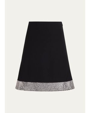 Alaïa Studded Midi Skirt - Black