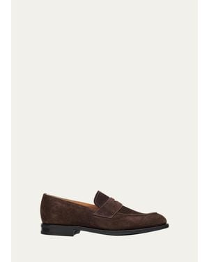 Church's Hertford R 2.0 Suede Penny Loafers - White