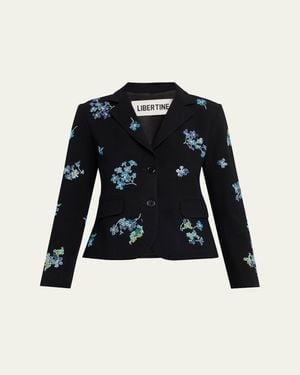 Libertine Bluebell Lane Single-Breasted Classic Jacket - Black