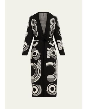Libertine Sonia Long Belted Cashmere Cardigan - Black