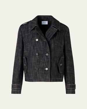 Akris Punto Heavyweight Cotton Denim Jacket - Black