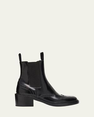 Saint Laurent Vincent Leather Chelsea Boots - Black