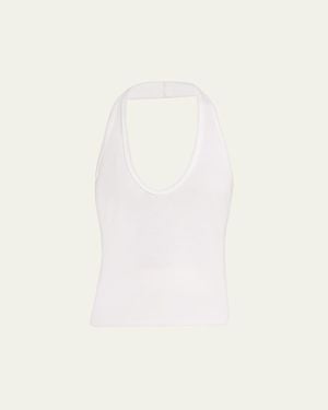 A.L.C. Ari Halter Tank Top - Natural