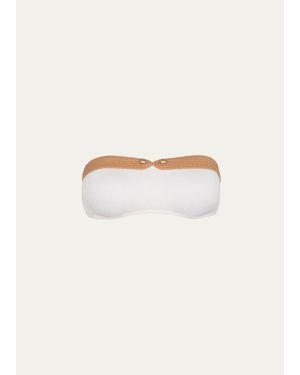 ViX Firenze Lian Bandeau Bikini Top - White