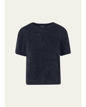 Akris Cloud Cashmere Knit Pullover Top - Blue
