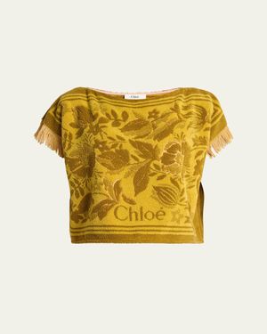 Tシャツ・カットソー CHLOE Women Tops 25AJH11170 6H1 Yellow Yellow Chloé Tops for Women | Lyst