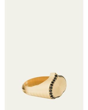 KAMAL Eye Adore Diamond Signet Ring - Natural