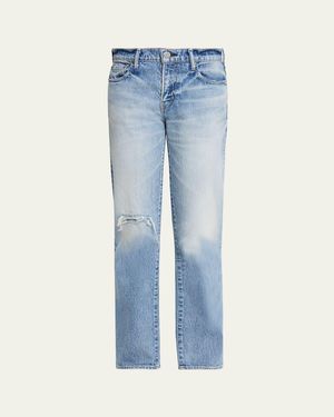 Moussy Deland Slim Straight Jeans - Blue