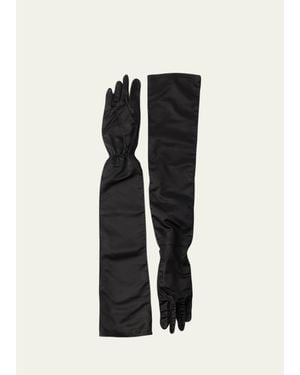 Prada Long Silk Gloves - Black