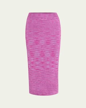 Ramy Brook Leonora Knit Midi Skirt - Pink