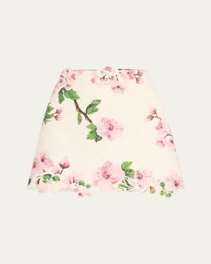 Oscar de la Renta vintage 水玉柄 麻スカート 7A3 水玉柄スカート ロングスカート 水玉柄 ドット柄 マキシ丈