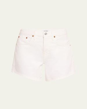 RE/DONE Mid-Rise Boy Shorts - Natural