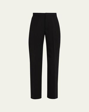 DIOTIMA Tosh Mesh-Inset Straight-Leg Pants - Black