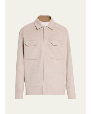 Sease Double Wool-Cashmere Overshirt - Natural