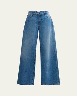 The Row Eglitta Mid-Rise Straight-Leg Jeans - Blue