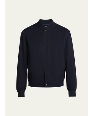 ZEGNA Oasi Cashmere Bomber Jacket - Blue