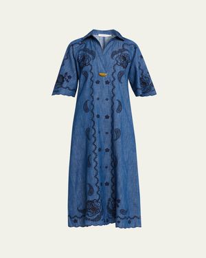 Designer Zimmermann Linen Midi Dresses for Women - Up to 64% off | Lyst