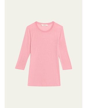 6397 Heirloom Elbow-Sleeve Tee - Pink