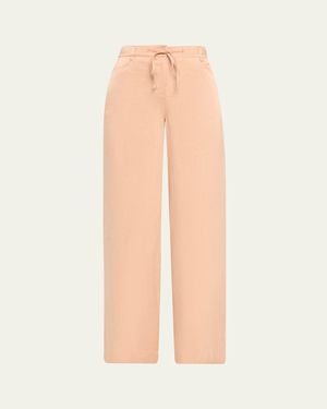 Kobi Halperin Mason Wide-Leg Drawstring Pants - White