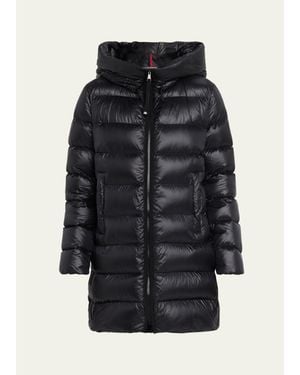 Moncler Genius Suyenne Hooded Mid-Length Down Jacket - Black