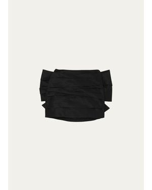 Marc Jacobs Ruched Bow Mini Skirt - Black