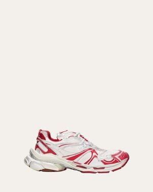 Balenciaga Runner 2 Textile And Faux Leather Sneakers - Pink