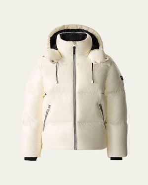 Mackage Kent Short Hooded Puffer Coat - Natural