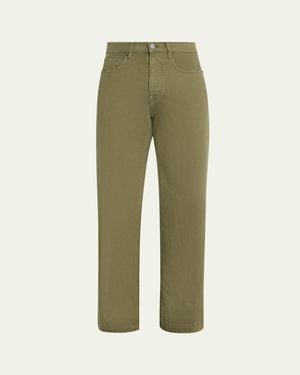 Massimo Alba Straight Fit Five-Pocket Pants - Green