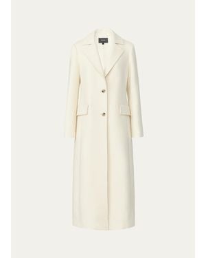 Mackage Corazon Semi-Fitted Wool Coat - Natural