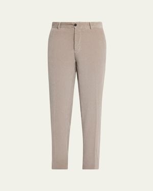 Massimo Alba Cotton Corduroy Pants - Natural