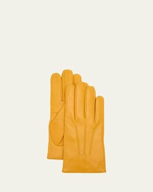 Mario Portolano Nappa Leather Gloves - Yellow