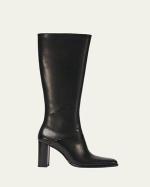 Jonathan Simkhai Carolyn 85Mm Leather Knee-High Boots - Black