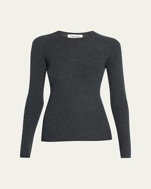 Tonywack Super-Fine Wool Crewneck Top - Blue