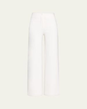 Prabal Gurung Compact Knit Straight-Leg Pants - Natural