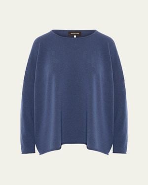 Eskandar A-Line Cashmere Sweater - Blue
