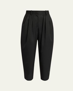 Isabel Marant Janice Pleated Wool Pants - Black