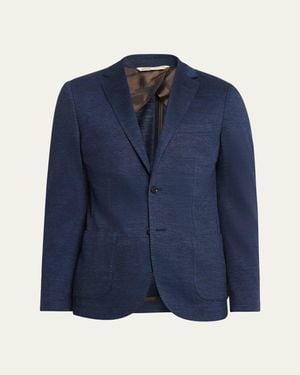 Baldassari Brera Soft Travel 2-Button Sport Jacket - Blue