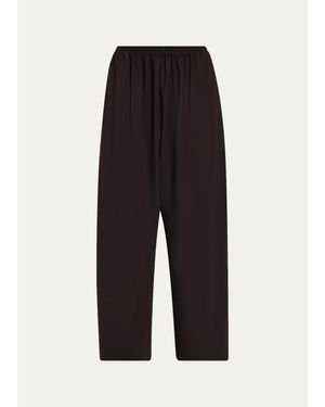 Eskandar Wool Japanese Pants - Black