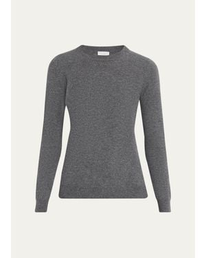 Brunello Cucinelli Cashmere Fitted Crewneck Sweater - Gray