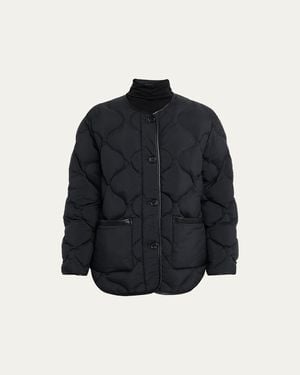 Rag & Bone Tatiana Quilted Shacket - Blue