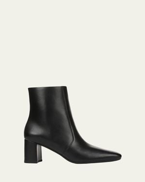 Vince Tegan Leather Ankle Boots - Black