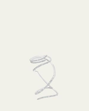 Graziela Gems 18K Diamond Mega Swirl Ring - White