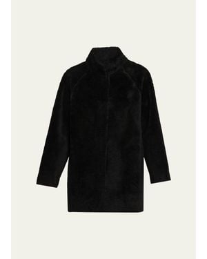 AEXAE Plush Cashmere Jacket - Black