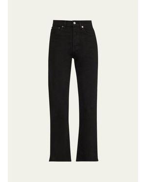 EB DENIM High-Rise Straight Jeans - Black