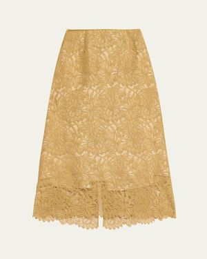 Vince Lace Slip Skirt - Natural