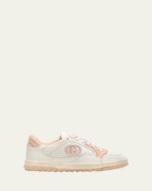 Gucci Bicolor Leather Low-Top Sneakers - Natural