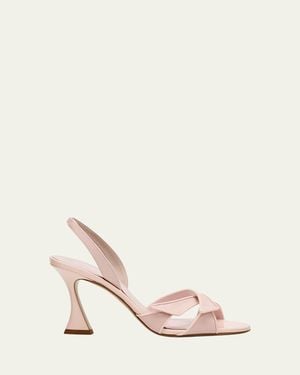 Alexandre Birman 60Mm Tita Cross Leather Sandals - Natural