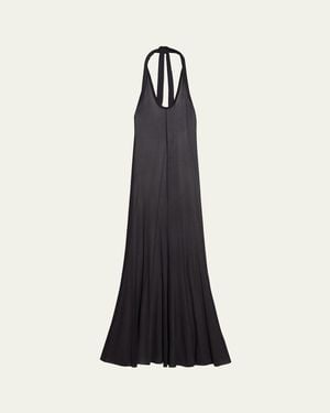 Helmut Lang Halter Dancer Maxi Dress - Blue