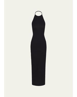 ÉTERNE Vivian Halter Maxi Dress - Blue